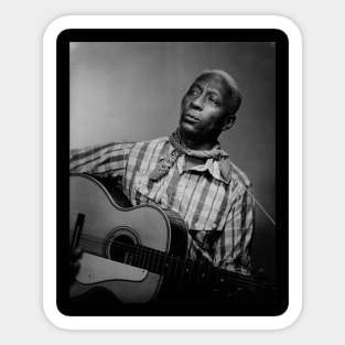 Young Leadbelly with guitar Sticker